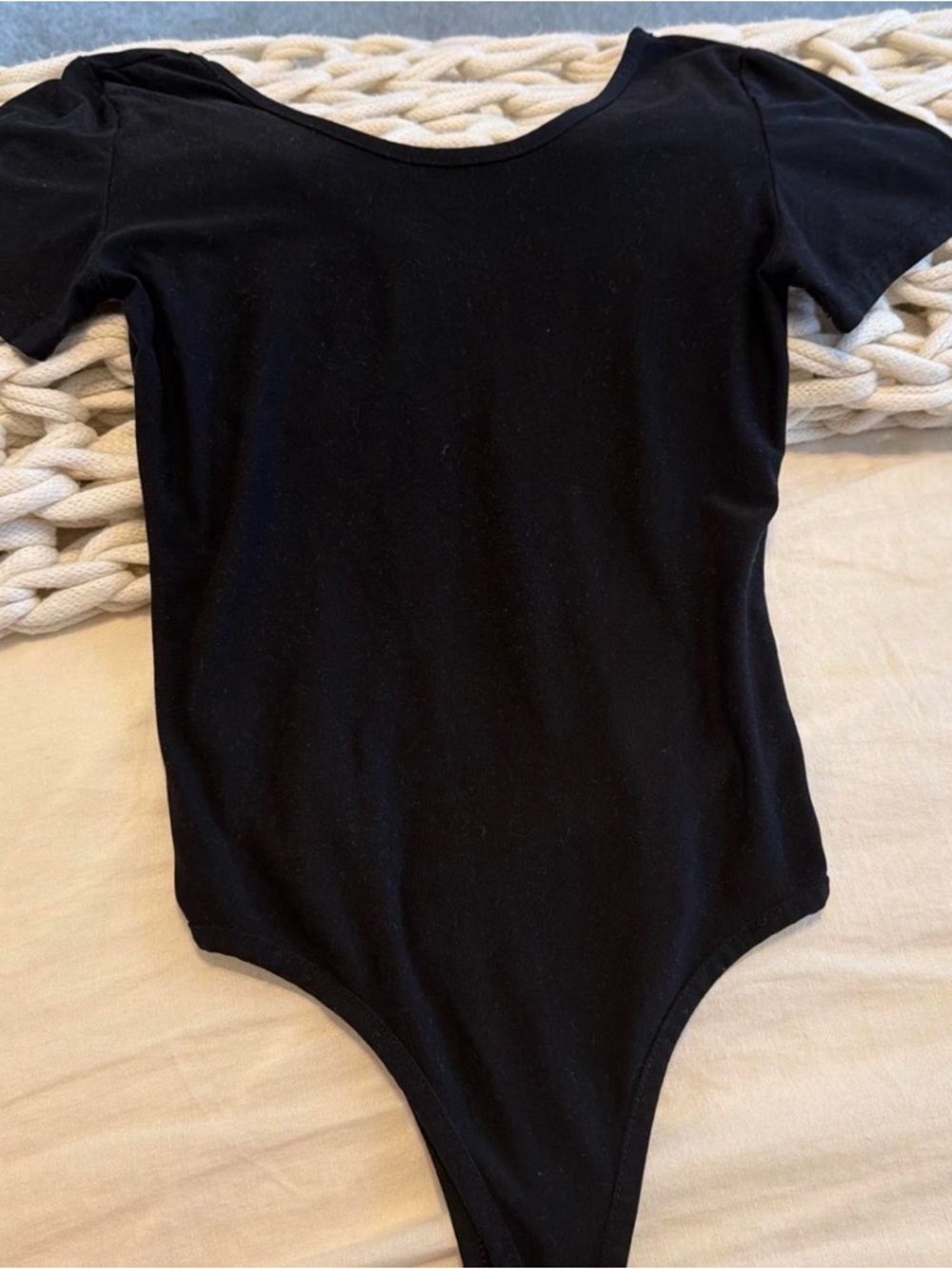 Everyday Black Short-Sleeve Women's Bodysuit